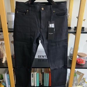 Saint Laurent D02 Knee Cut Slim Jeans